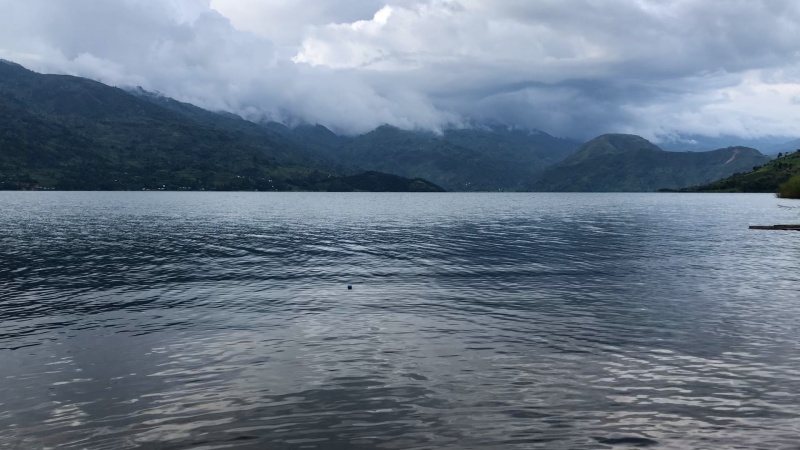 Le lac Kivu à Mabula