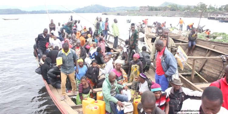 Sud-Kivu : Un nouveau naufrage sur le Lac Kivu fait plusieurs disparus et 35 rescapés