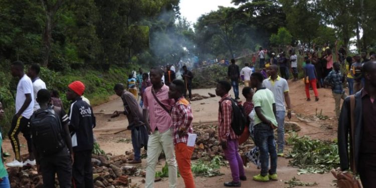 Bukavu : La route nationale numéro 2 bloquée par les étudiants en colère