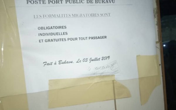 Sud-Kivu : Amka Congo salut l’engagement de la DGM rendant gratuites ses formalités aux ports publics de Bukavu.