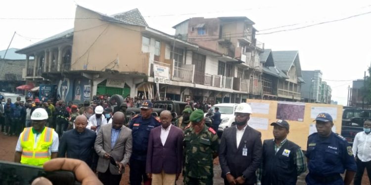 Goma: Constant Ndima lance les travaux de construction d’une avenue en plein cur de la ville,