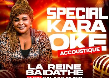 La gaieté place mulamba apporte la joie avec sa soirée spéciale karaoké acoustique présentant la reine Saidathe et le Galaxy Music