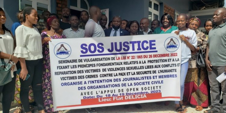 Bukavu : SOS Justice vulgarise la loi portant sur les principes fondamentaux relatifs à la protection et réparation des victimes des violences sexuelles liées au conflit