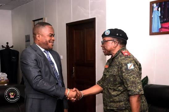 RDC : le nouveau président a.i. de la Haute Cour militaire reçu par Dieudonné Kamuleta